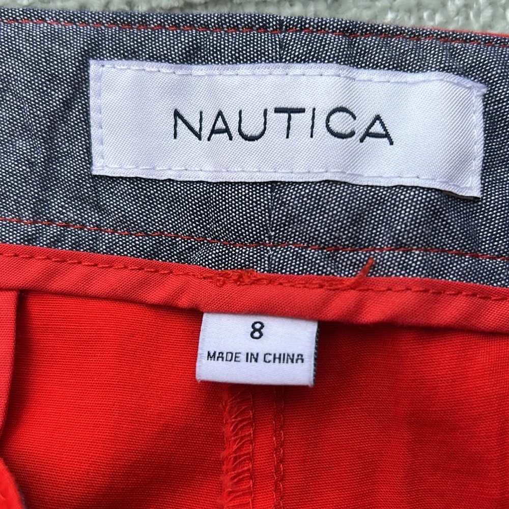 Nautica Orange High Waist Shorts - Picture 6 of 14